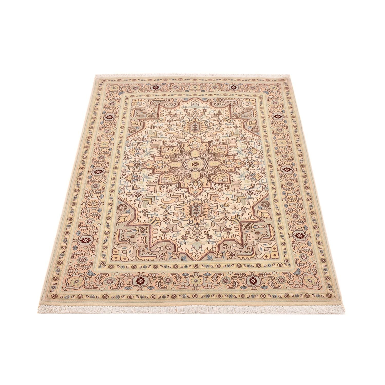 Alfombra Persa - Tabriz - Real - 148 x 100 cm - beige claro