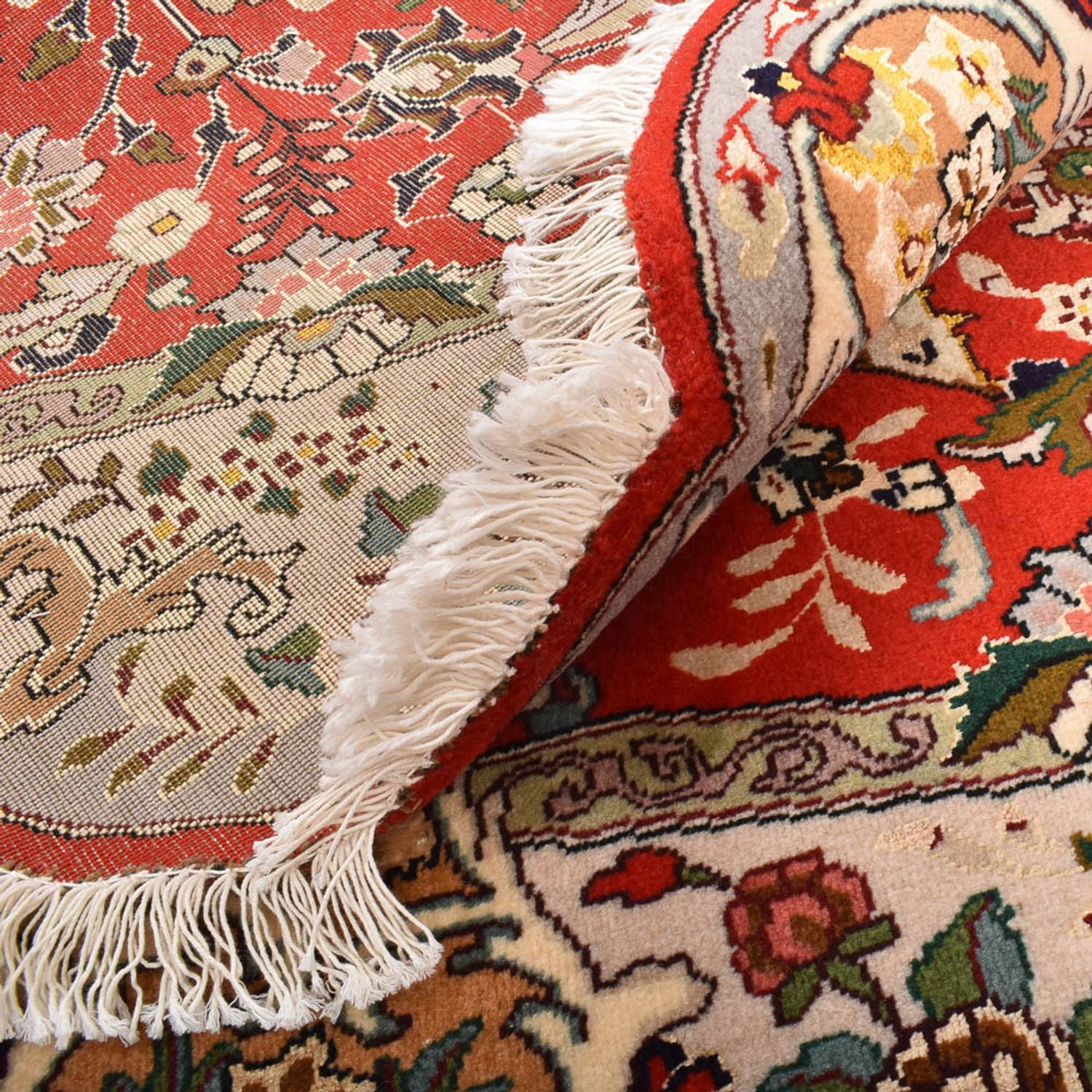 Alfombra Persa - Tabriz - Real - 205 x 130 cm - rojo