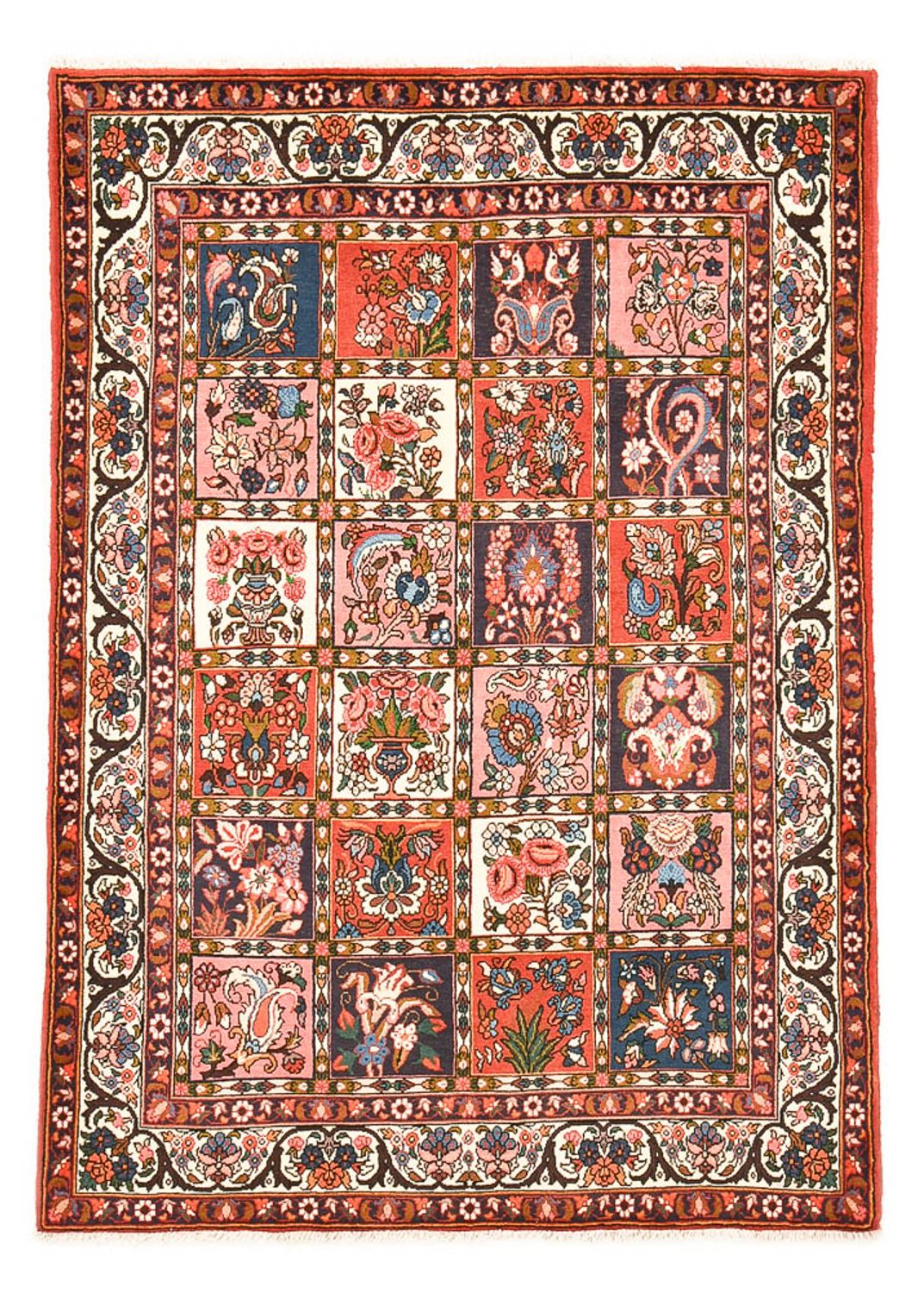 Alfombra persa - Nómada - 191 x 136 cm - multicolor