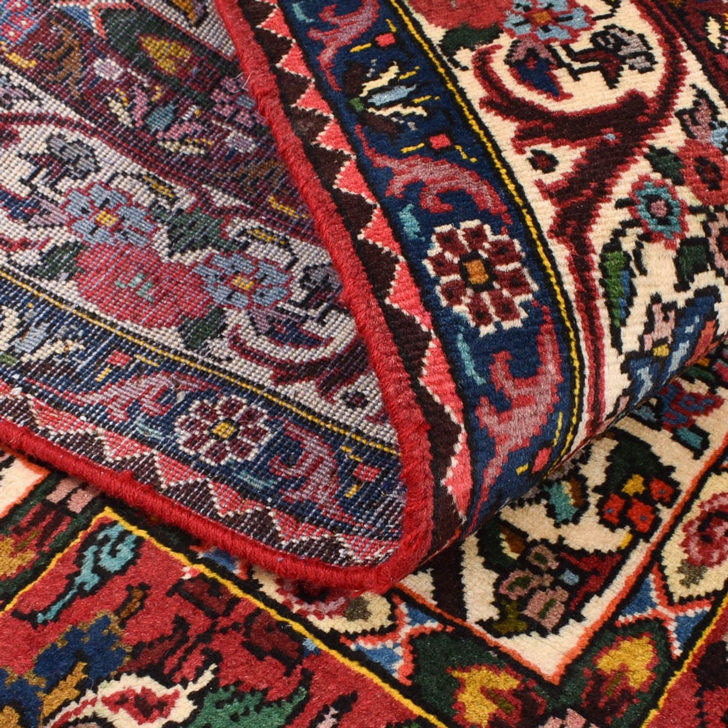 Alfombra persa - Nómada - 199 x 130 cm - multicolor