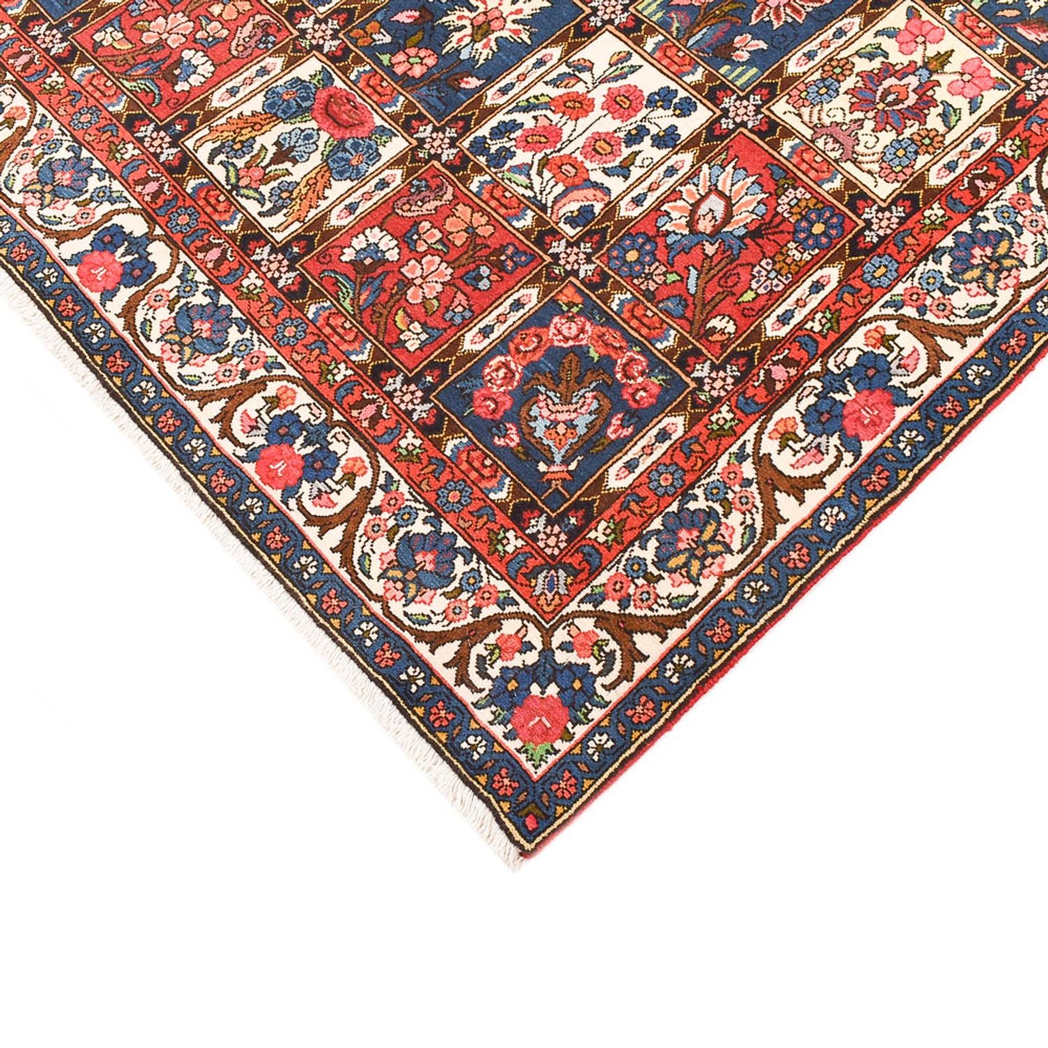Alfombra persa - Nómada - 199 x 135 cm - multicolor