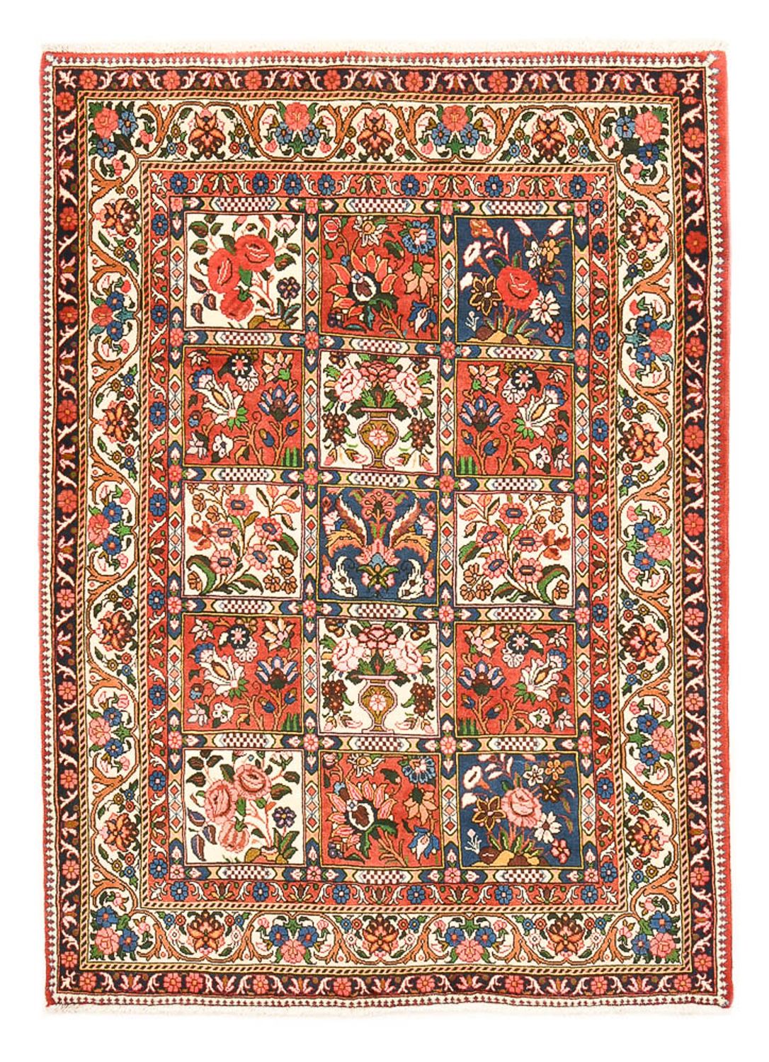 Alfombra persa - Nómada - 195 x 139 cm - multicolor