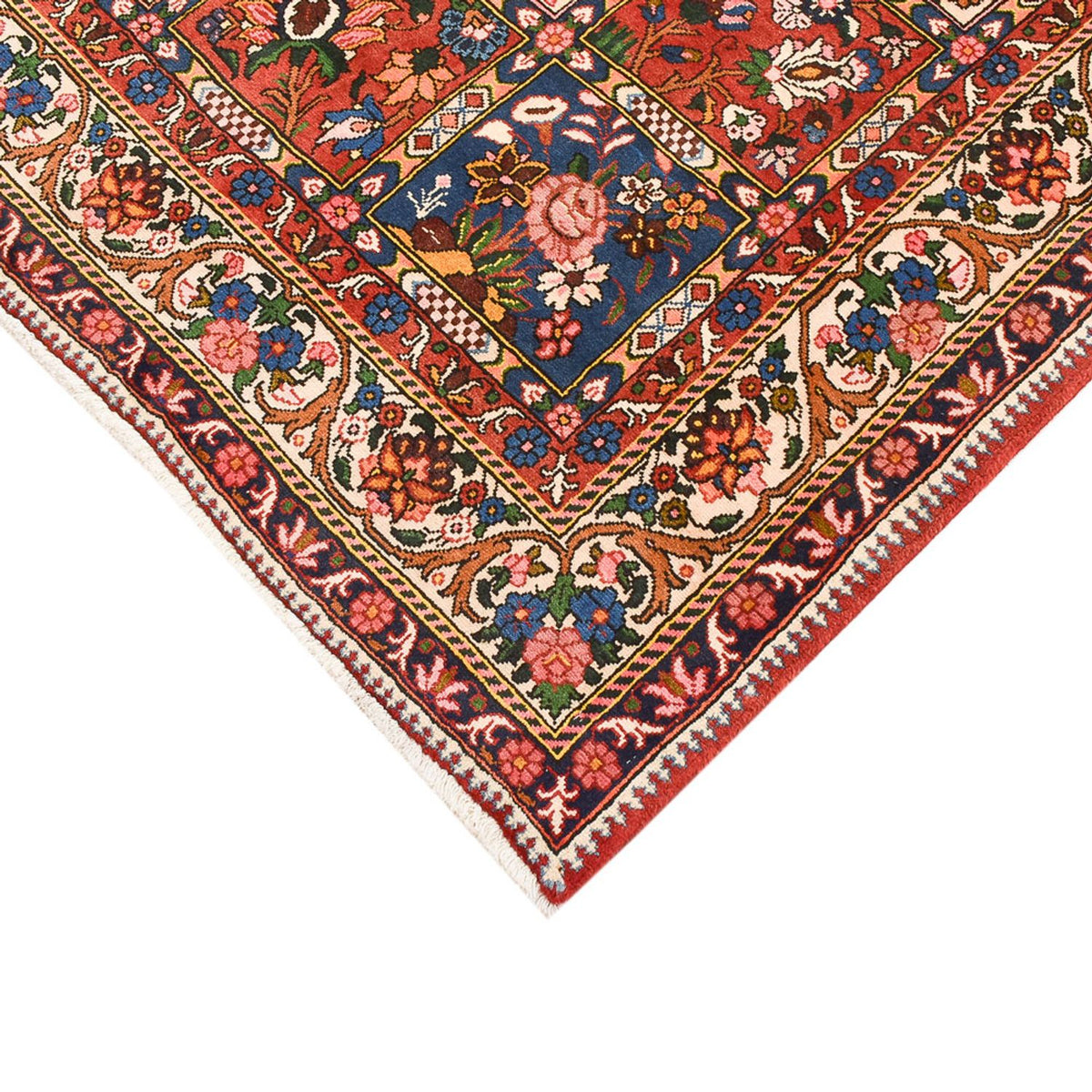 Alfombra persa - Nómada - 195 x 139 cm - multicolor