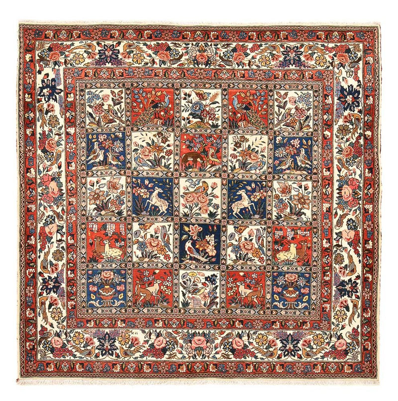 Alfombra persa - Nómada cuadrado  - 211 x 210 cm - multicolor