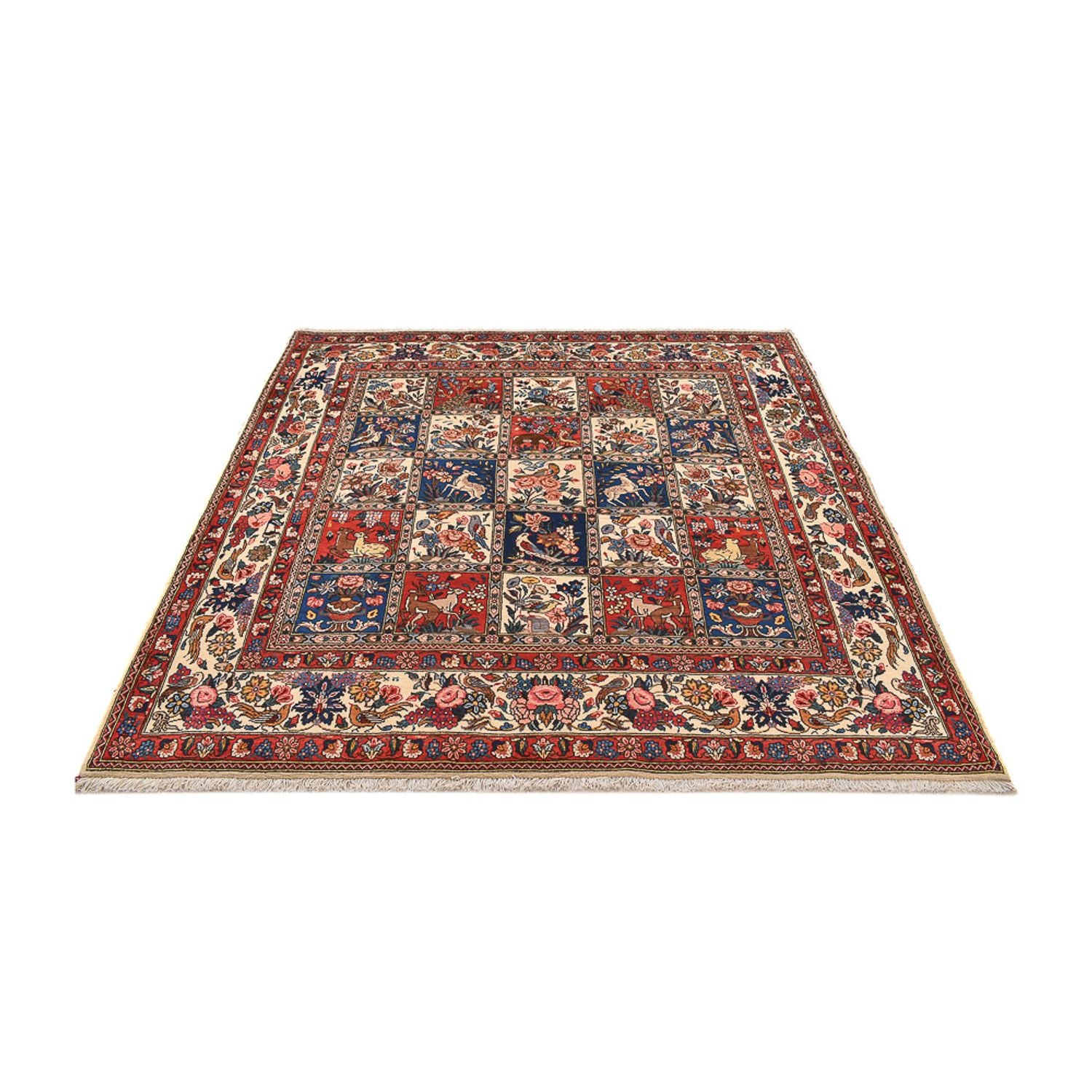 Alfombra persa - Nómada cuadrado  - 211 x 210 cm - multicolor