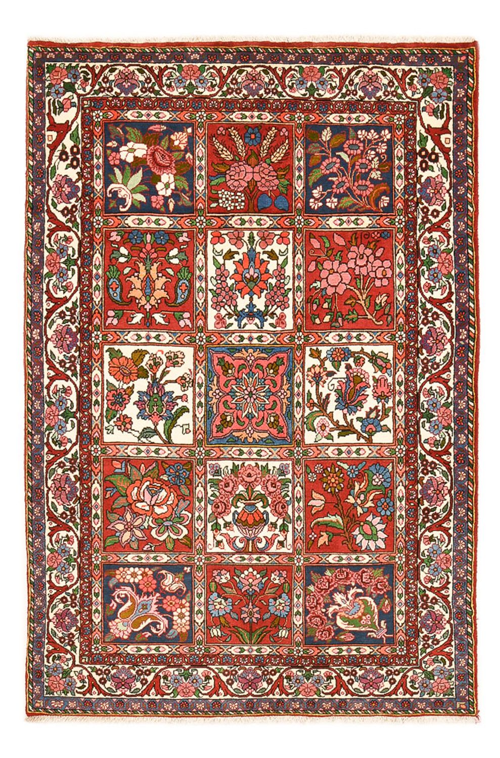 Alfombra persa - Nómada - 205 x 133 cm - multicolor