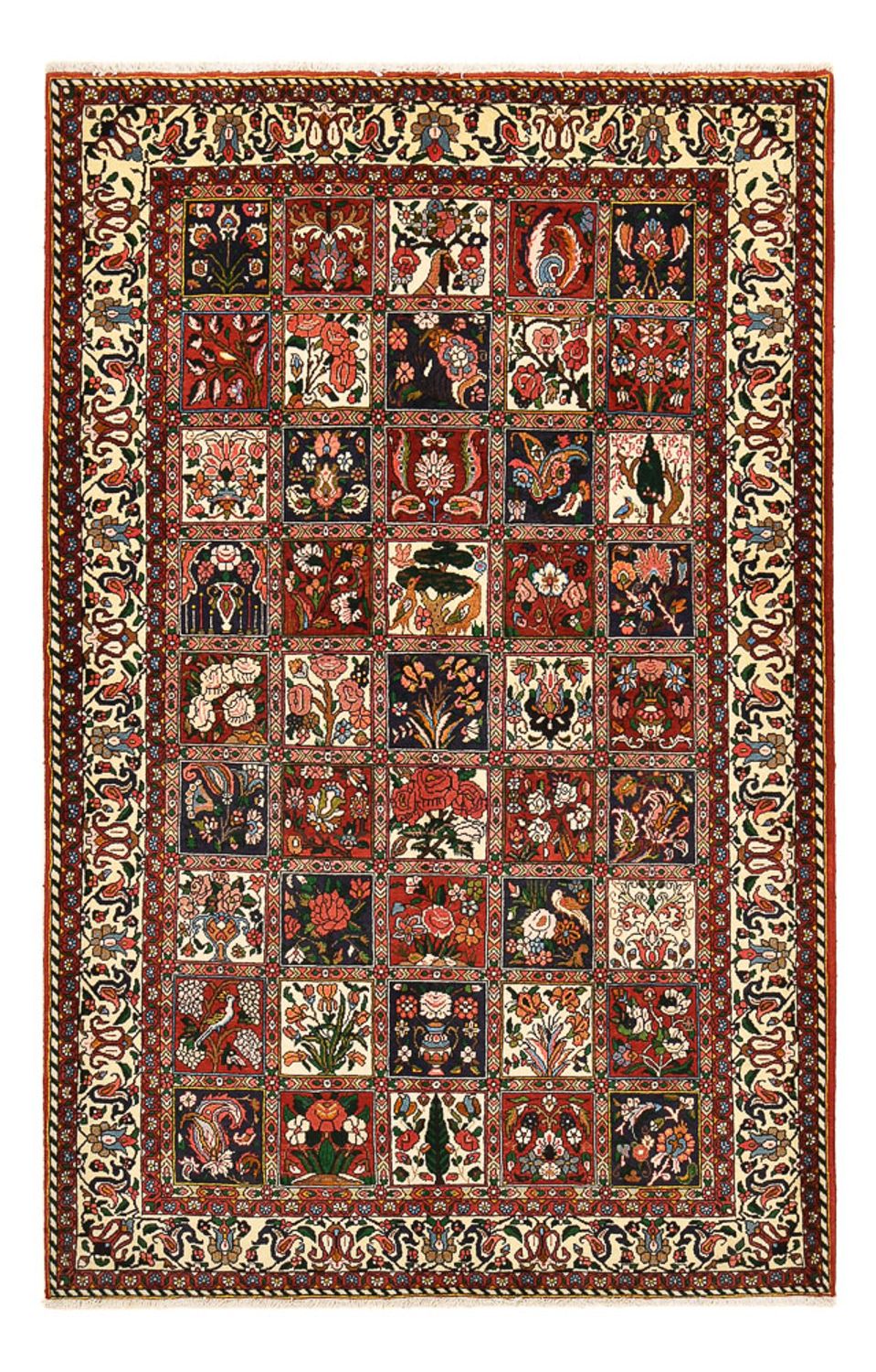 Alfombra persa - Nómada - 233 x 151 cm - multicolor