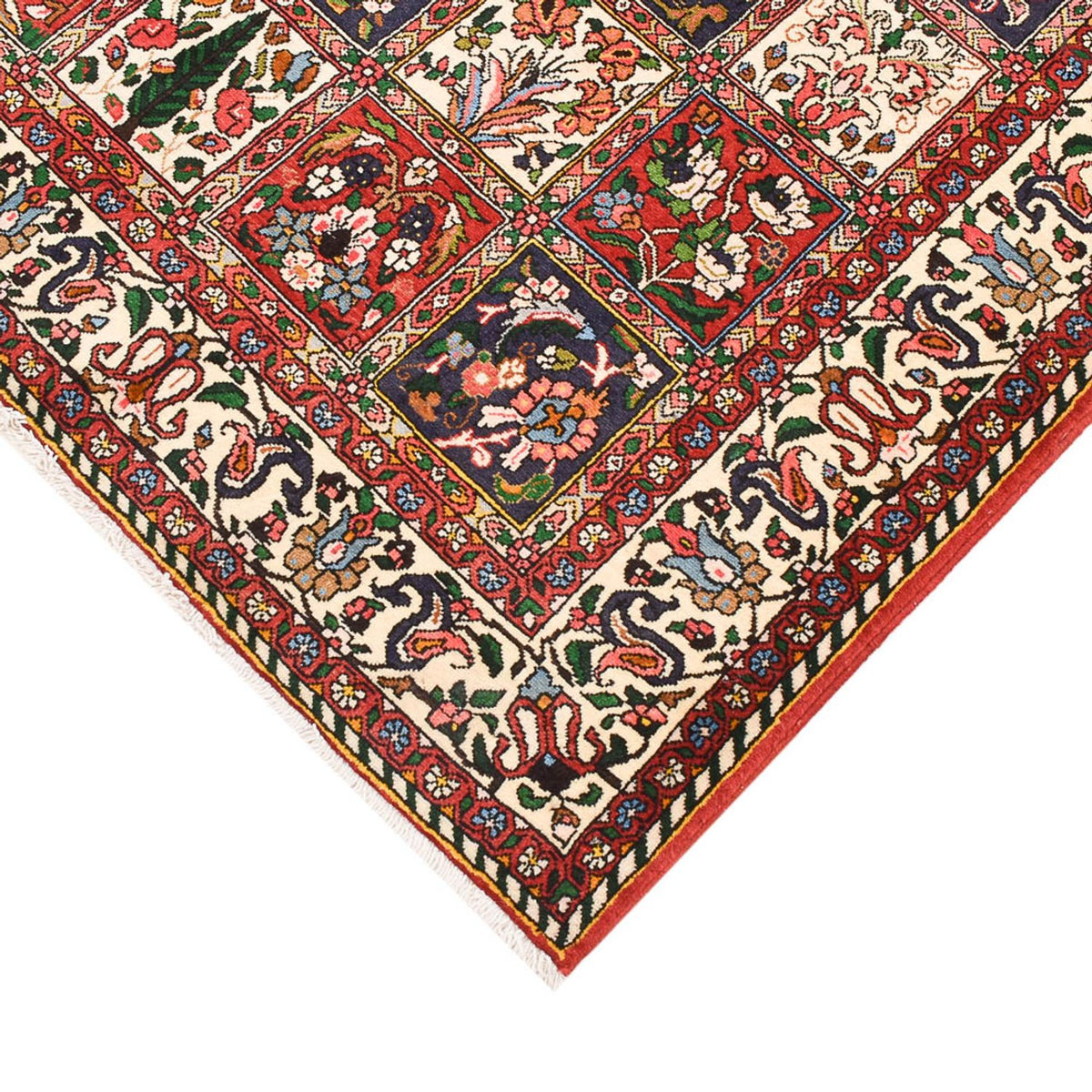 Alfombra persa - Nómada - 233 x 151 cm - multicolor