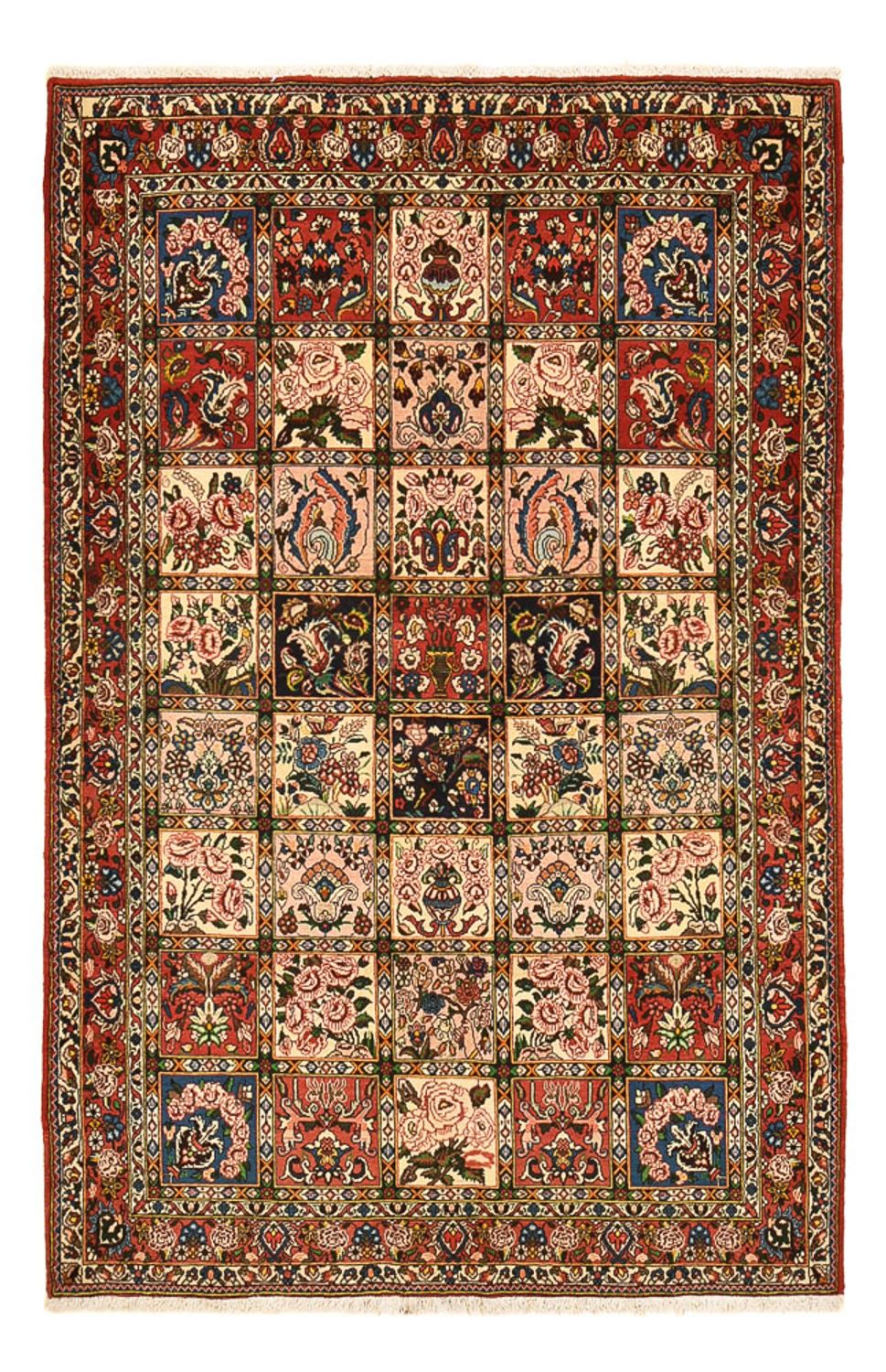Alfombra persa - Nómada - 239 x 157 cm - multicolor
