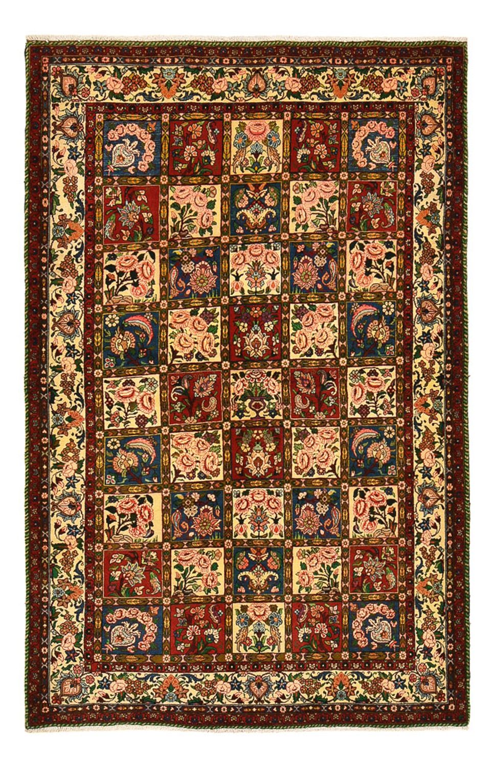 Alfombra persa - Nómada - 246 x 158 cm - multicolor