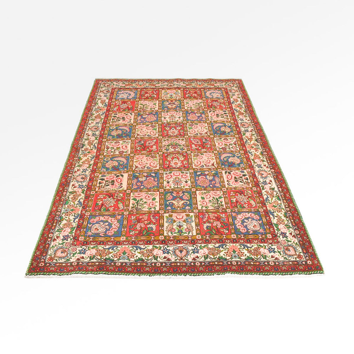 Alfombra persa - Nómada - 246 x 158 cm - multicolor