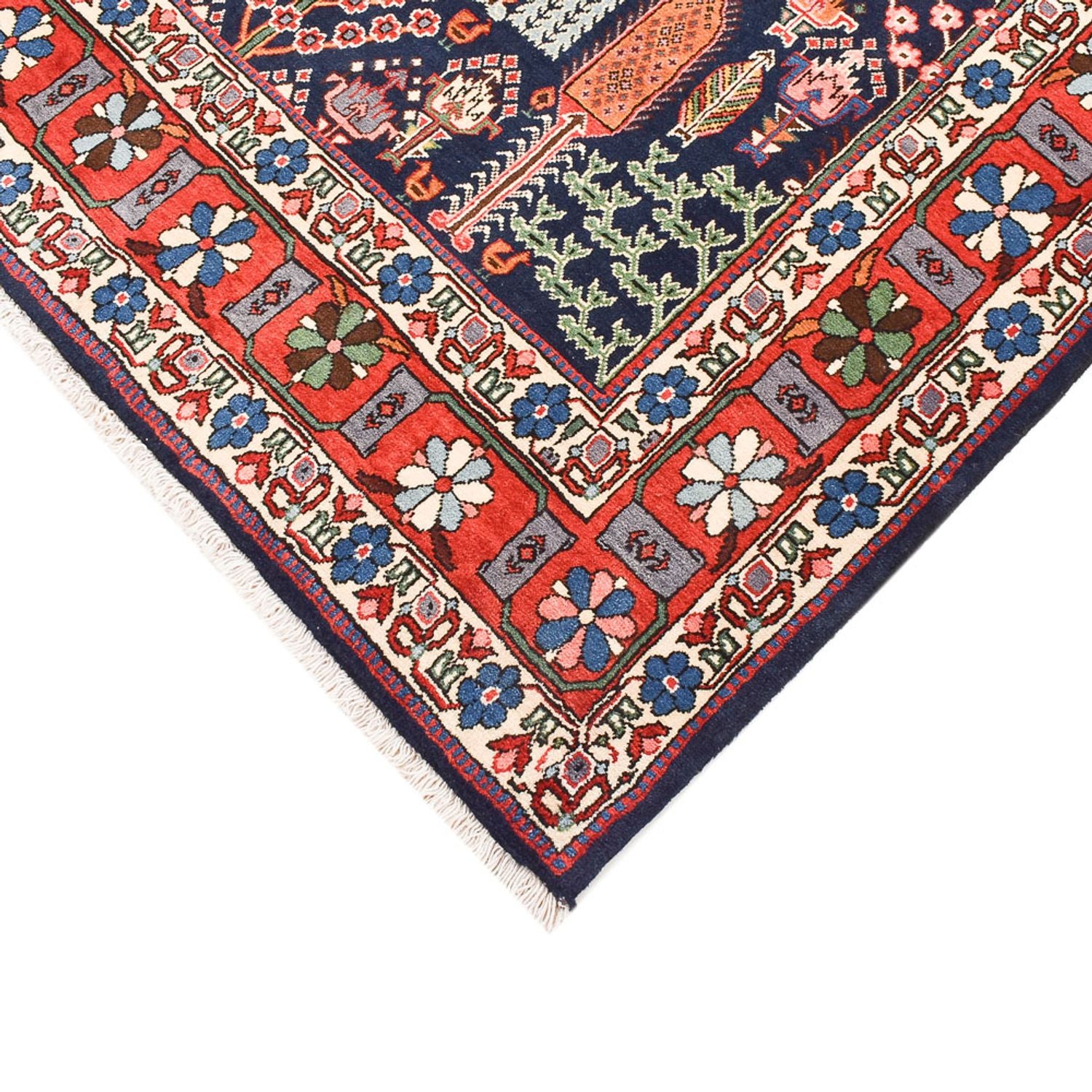 Alfombra persa - Nómada - 206 x 140 cm - multicolor