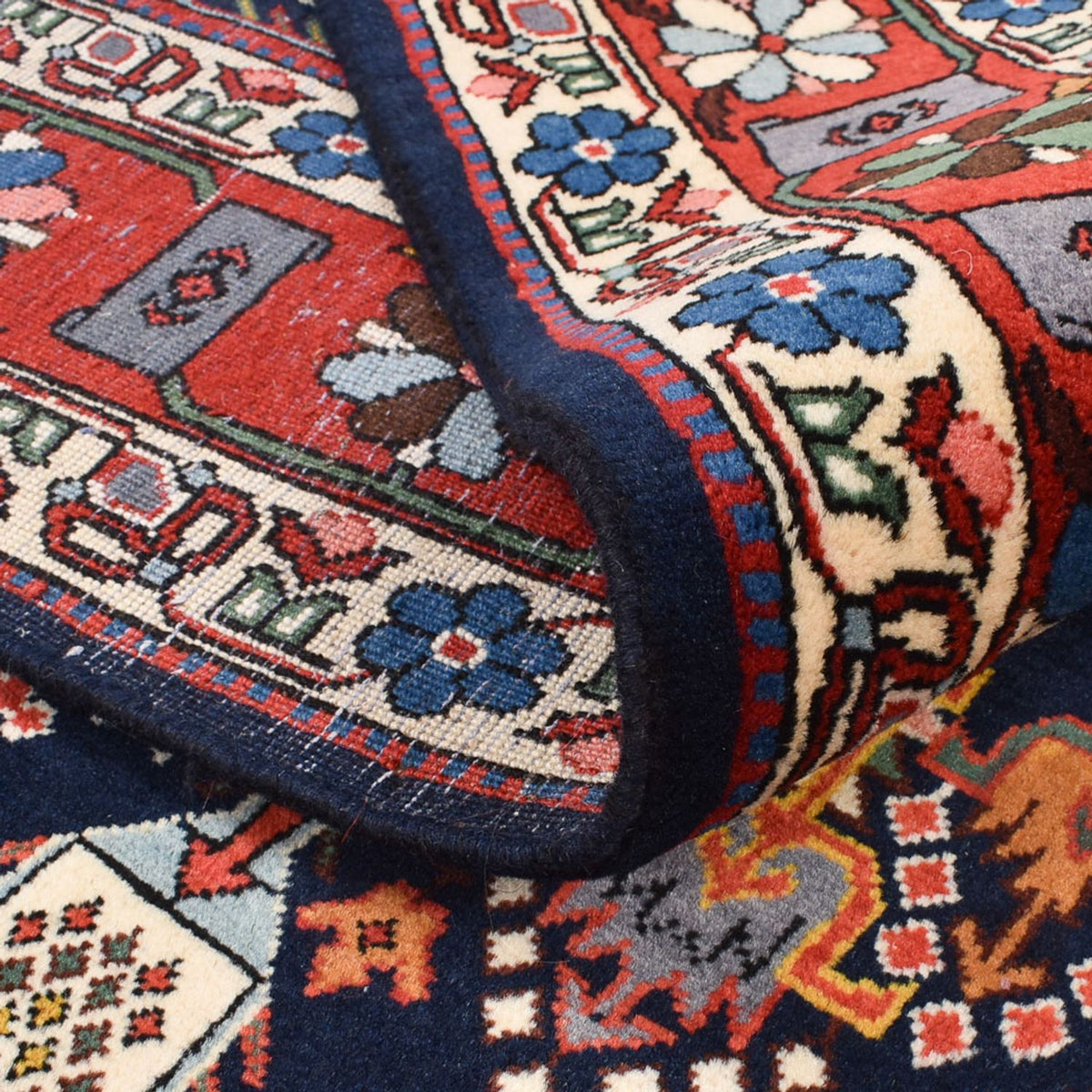 Alfombra persa - Nómada - 206 x 140 cm - multicolor