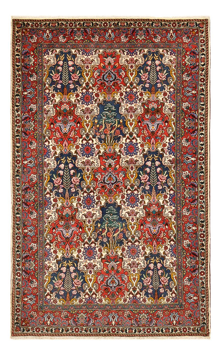Alfombra persa - Nómada - 252 x 155 cm - multicolor