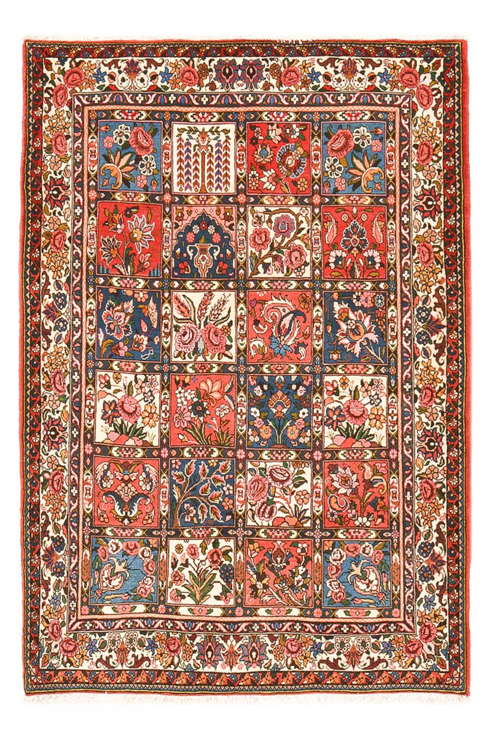Alfombra persa - Nómada - 197 x 140 cm - multicolor