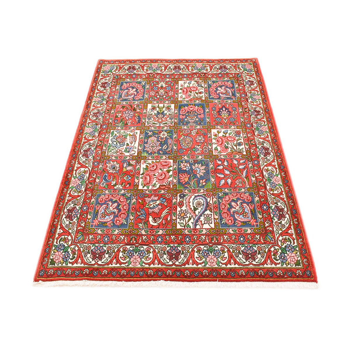 Alfombra persa - Nómada - 196 x 133 cm - multicolor