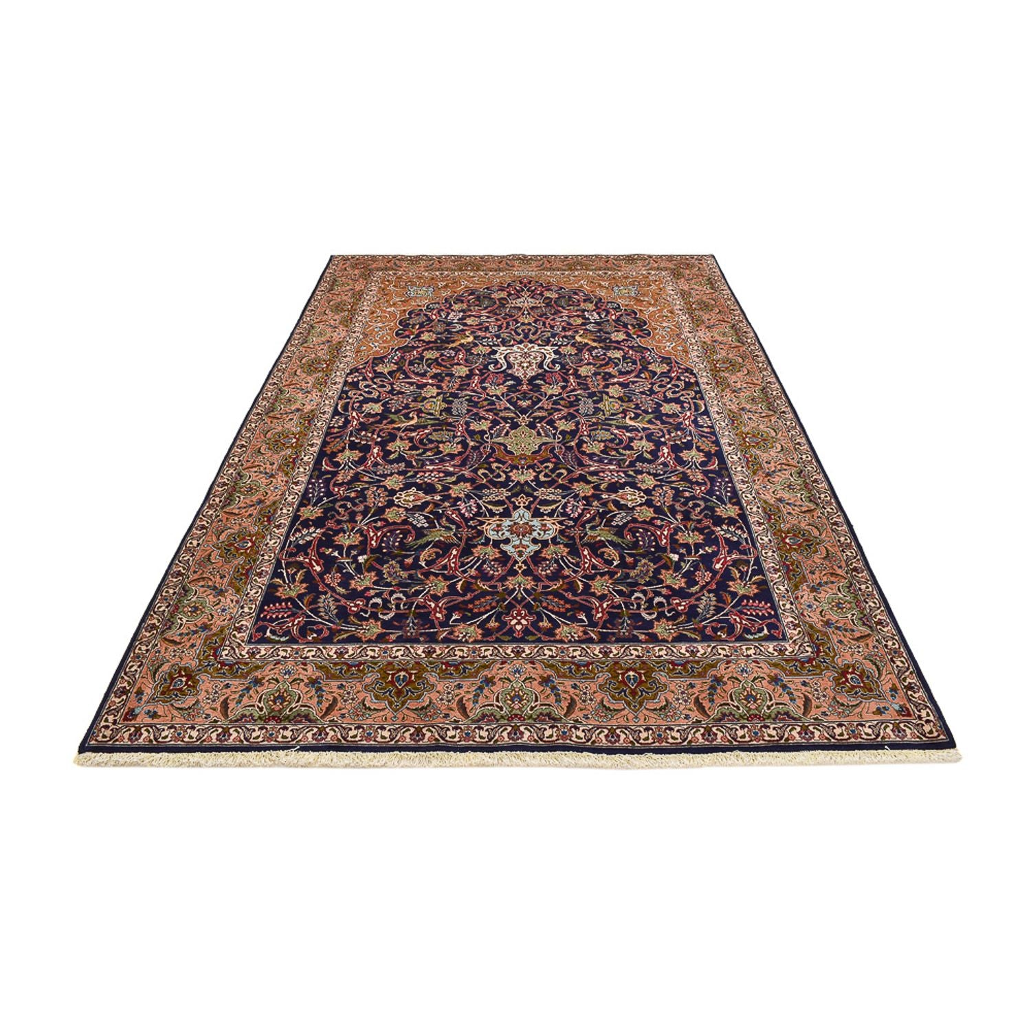 Alfombra Persa - Tabriz - Real - 299 x 197 cm - púrpura