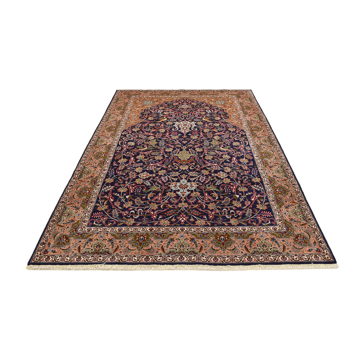 Alfombra Persa - Tabriz - Real - 299 x 197 cm - púrpura