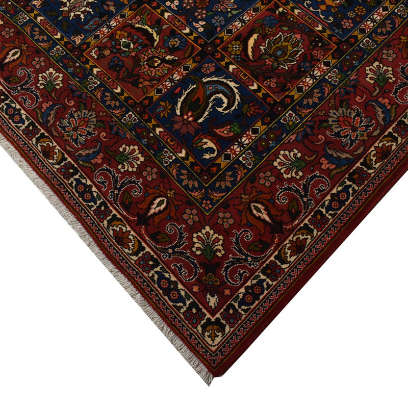 Alfombra persa - Nómada - 313 x 201 cm - rojo oscuro