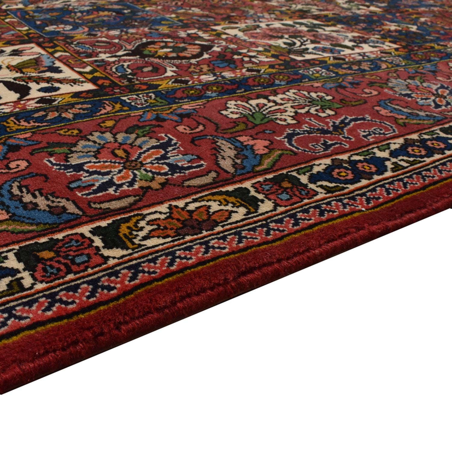 Alfombra persa - Nómada - 313 x 201 cm - rojo oscuro