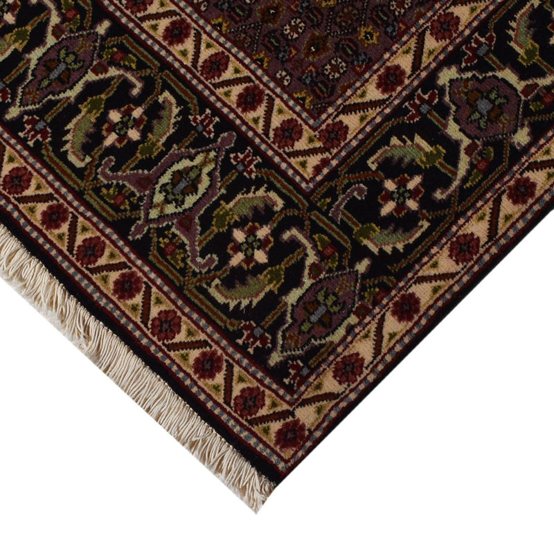 Alfombra Persa - Tabriz - Real - 202 x 150 cm - marrón oscuro