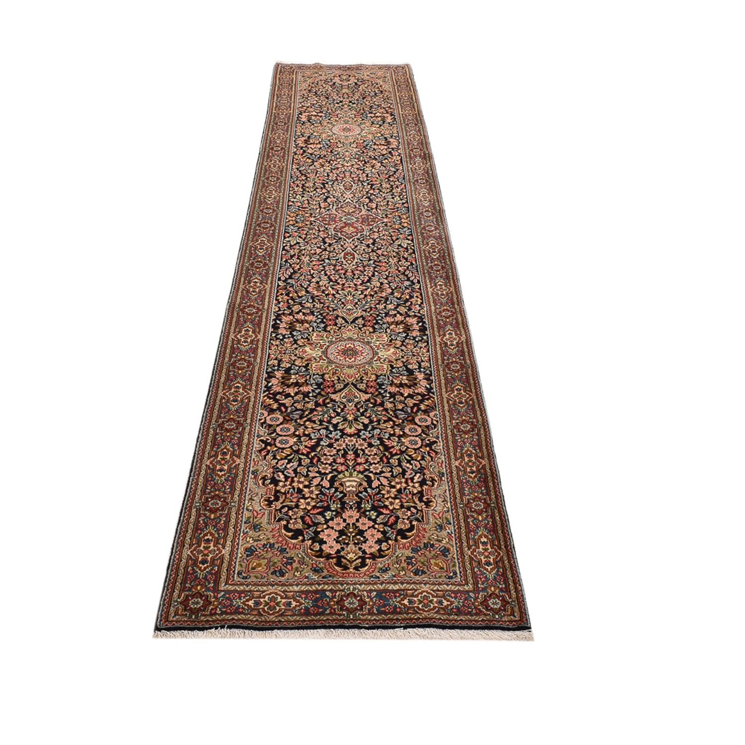 Alfombra de pasillo Alfombra persa - Real - 408 x 82 cm - beige claro