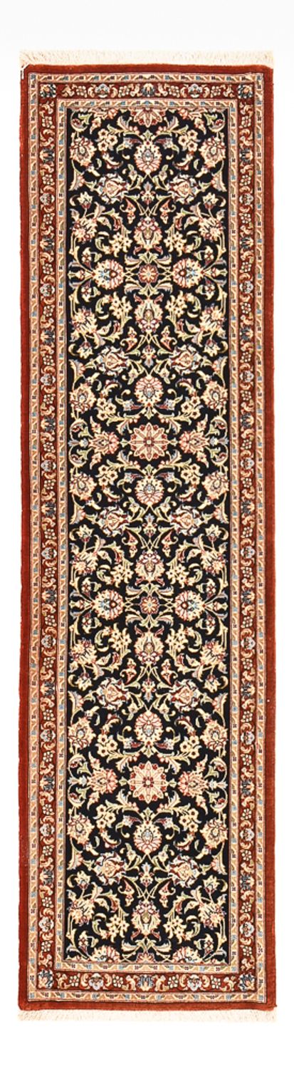 Alfombra de pasillo Alfombra Persa - Ghom - Royal - 196 x 54 cm - azul oscuro