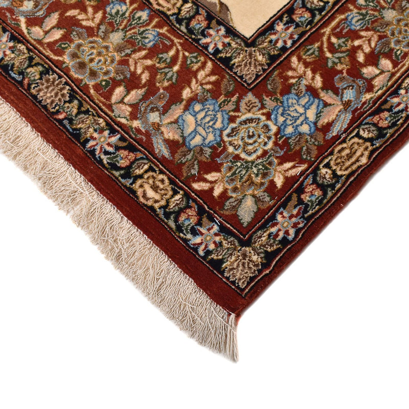 Alfombra Persa - Ghom - Royal - 201 x 129 cm - beige claro
