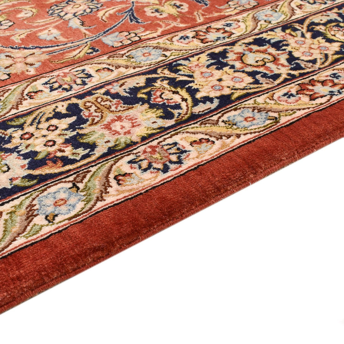 Alfombra Persa - Ghom - Royal - 207 x 134 cm - rojo