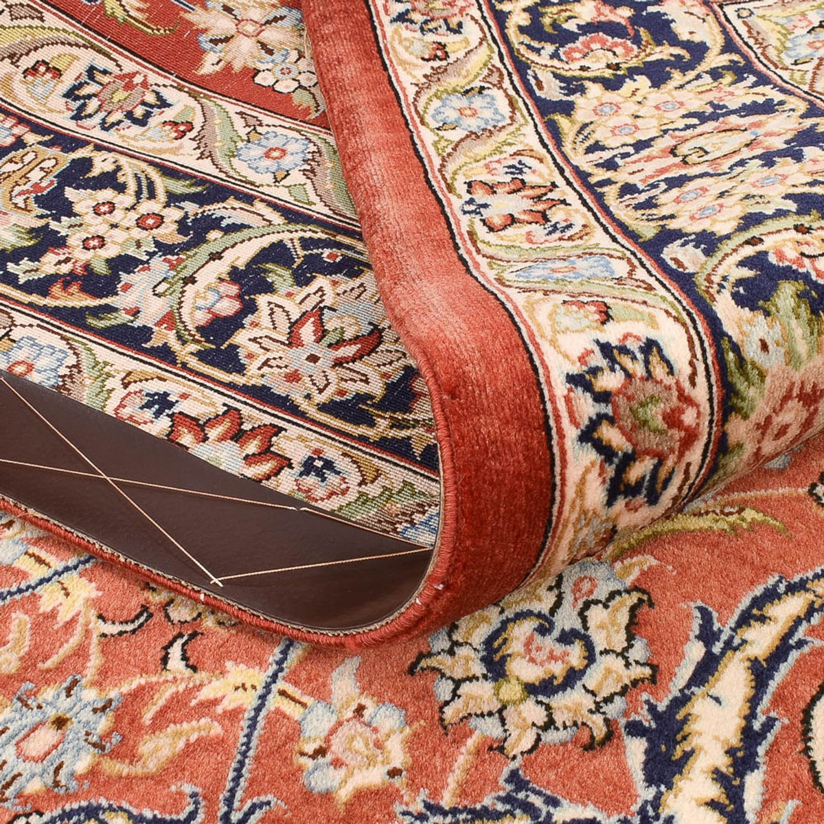 Alfombra Persa - Ghom - Royal - 207 x 134 cm - rojo