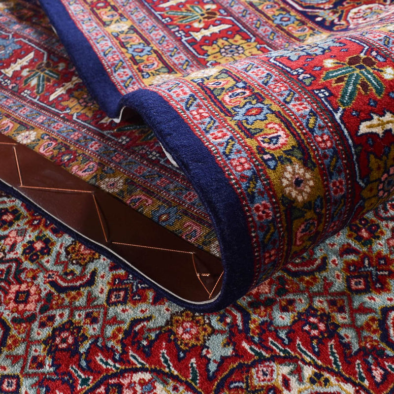 Alfombra persa - Tabriz - 416 x 284 cm - rojo burdeos