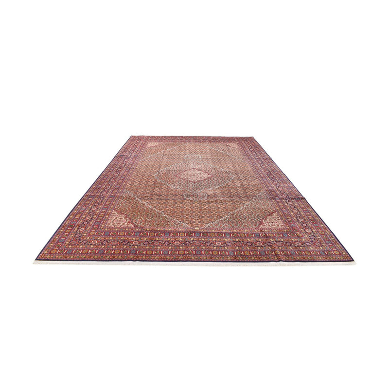 Alfombra persa - Tabriz - 416 x 284 cm - rojo burdeos