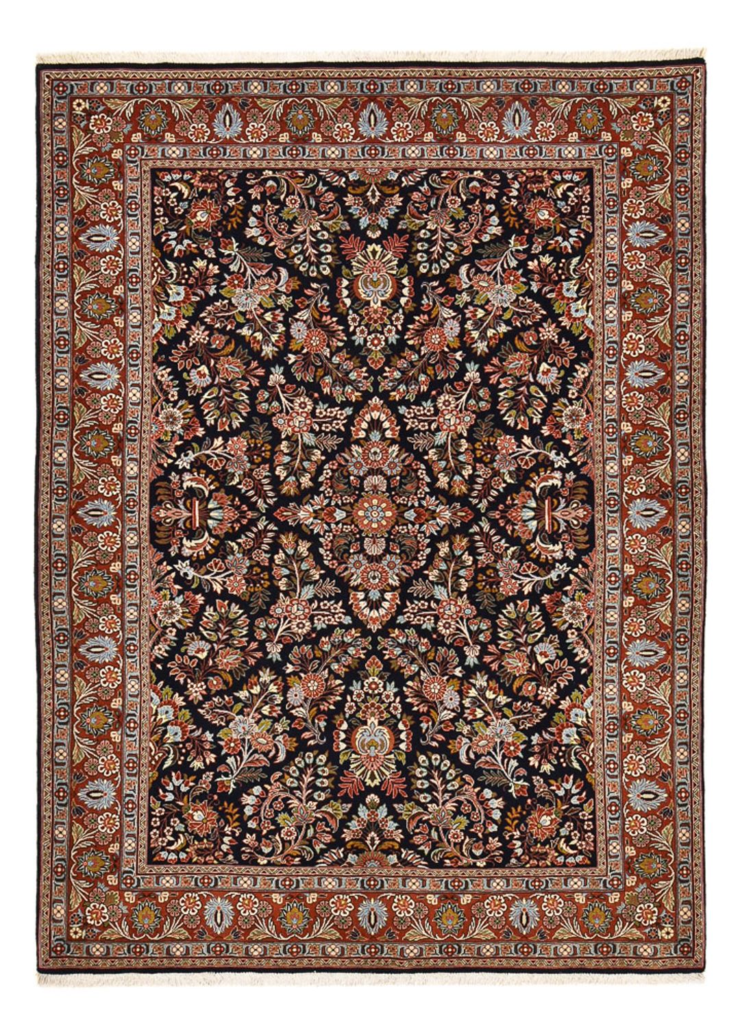 Alfombra persa - Clásica - 243 x 172 cm - azul oscuro