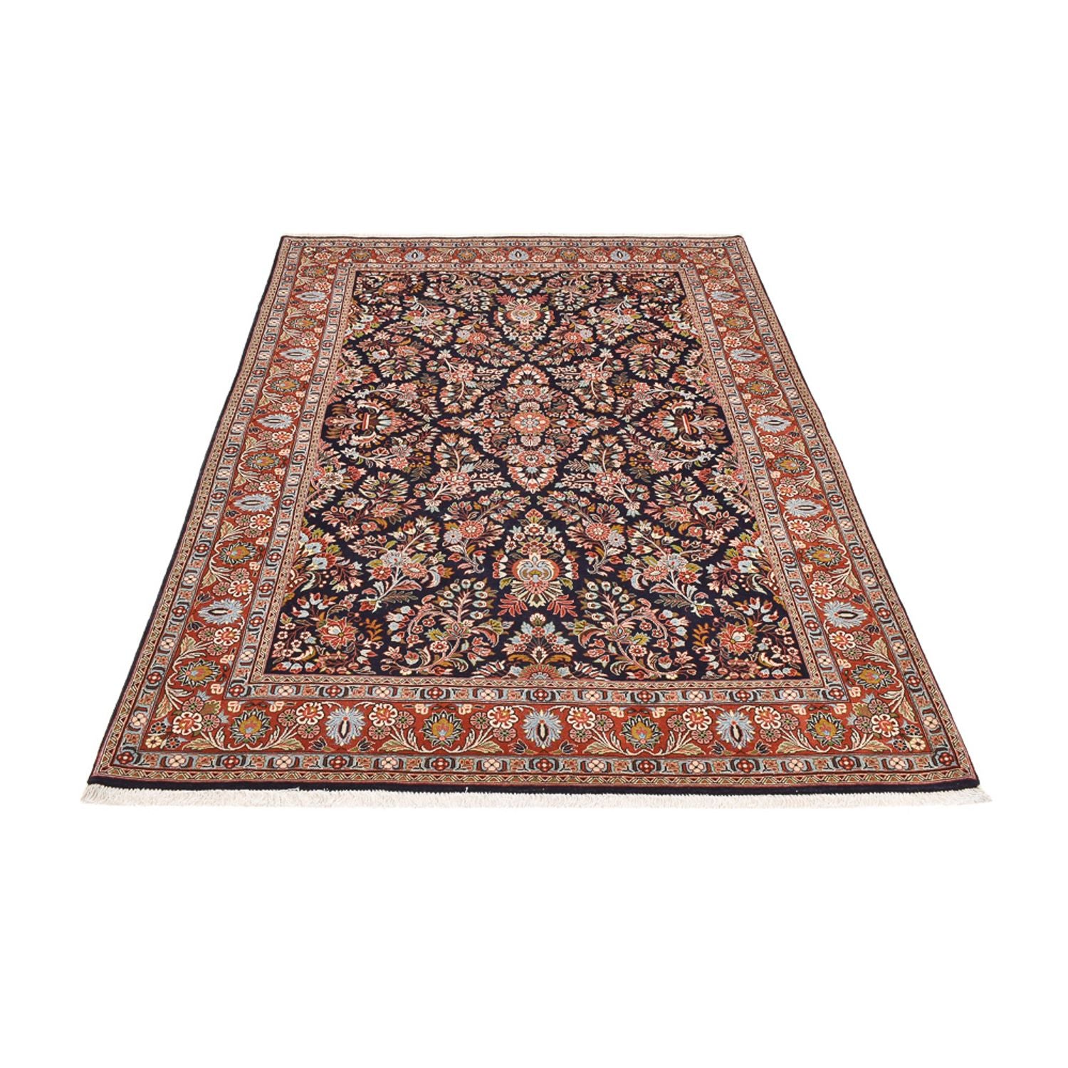 Alfombra persa - Clásica - 243 x 172 cm - azul oscuro