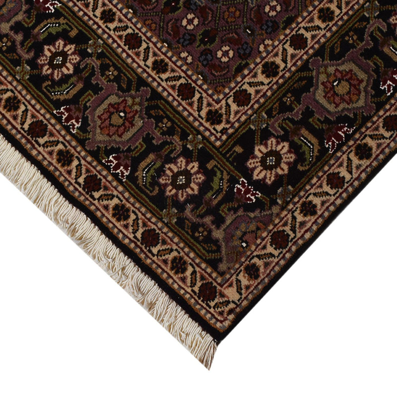 Alfombra Persa - Tabriz - Real - 196 x 148 cm - marrón oscuro