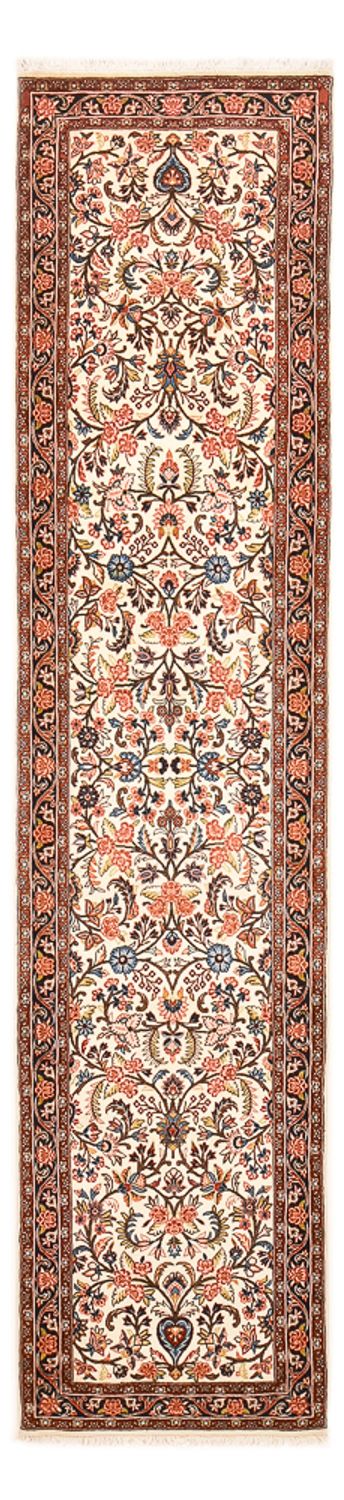 Alfombra de pasillo Alfombra persa - Bidjar - 328 x 73 cm - beige
