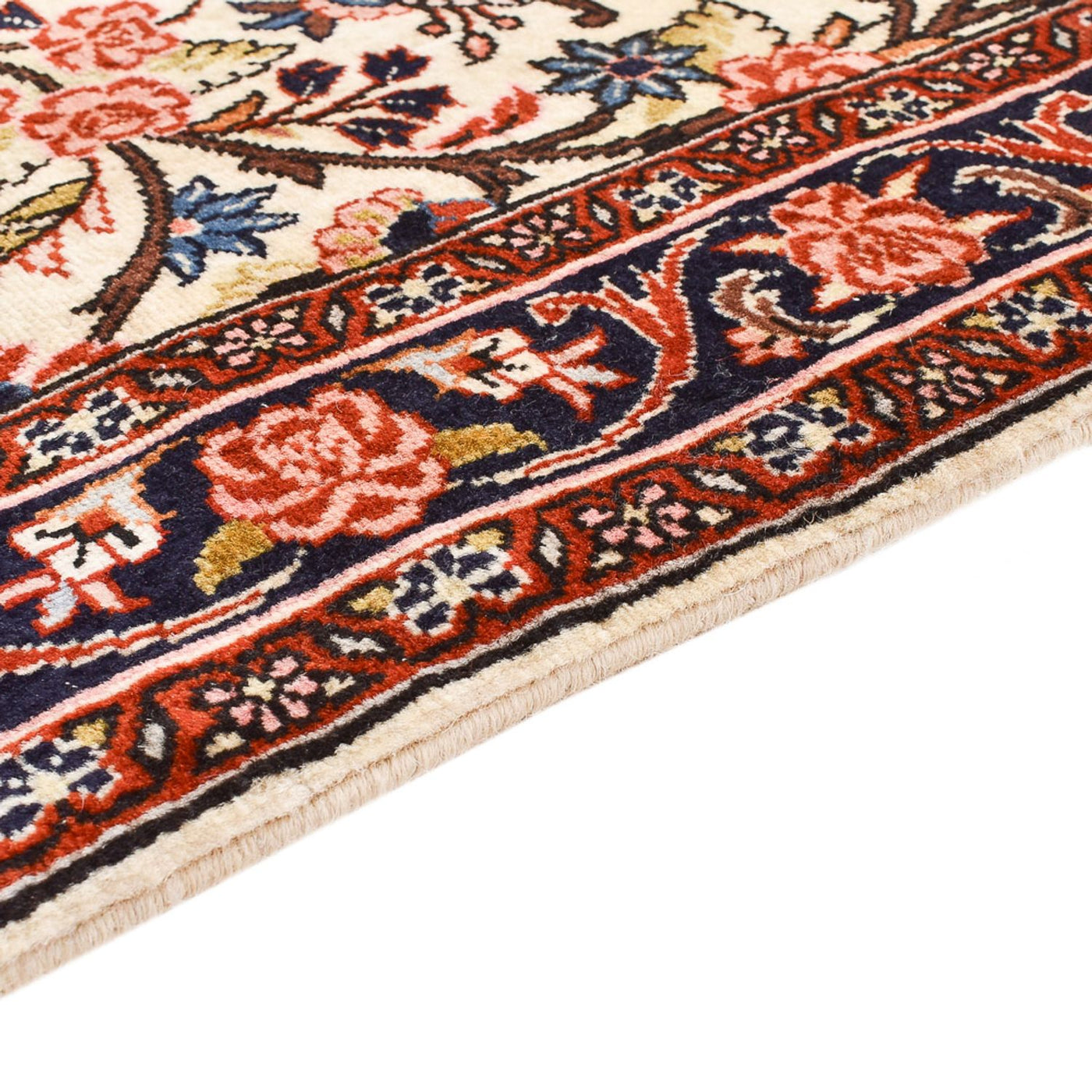 Alfombra de pasillo Alfombra persa - Bidjar - 328 x 73 cm - beige