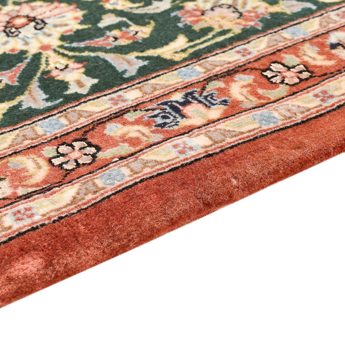 Alfombra de pasillo Alfombra Persa - Ghom - Royal - 202 x 56 cm - azul oscuro