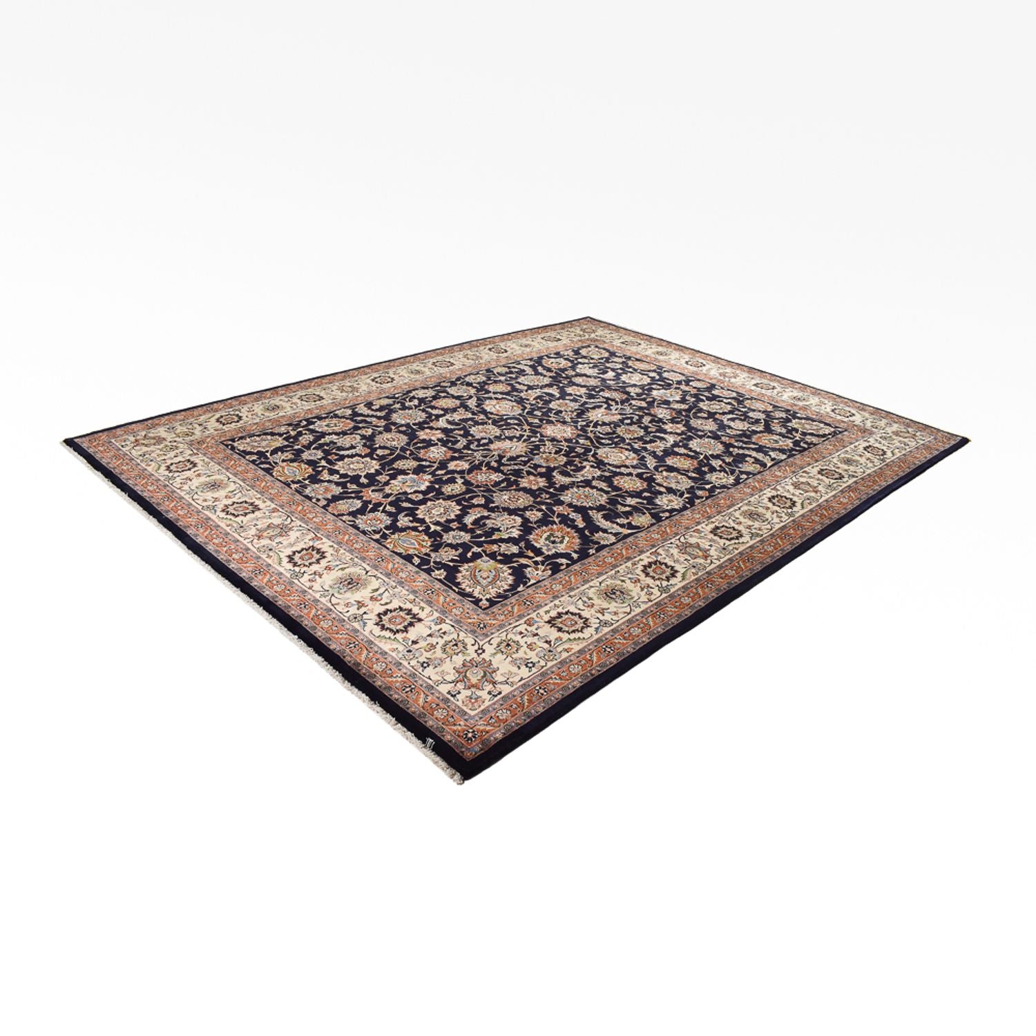 Alfombra persa - Clásica - Real - 396 x 296 cm - azul oscuro