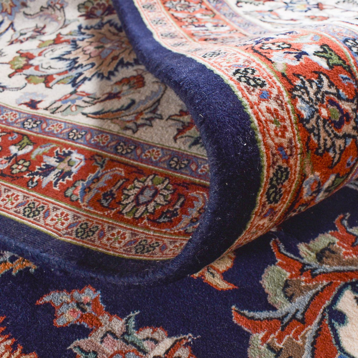 Alfombra persa - Clásica - 588 x 400 cm - azul oscuro