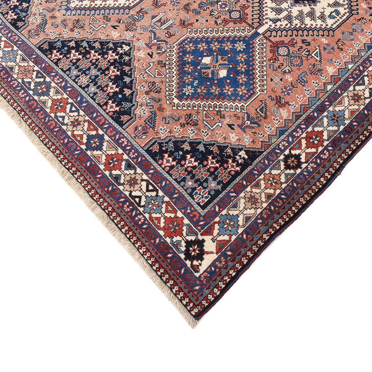 Alfombra persa - Nómada cuadrado  - 203 x 193 cm - rojo claro