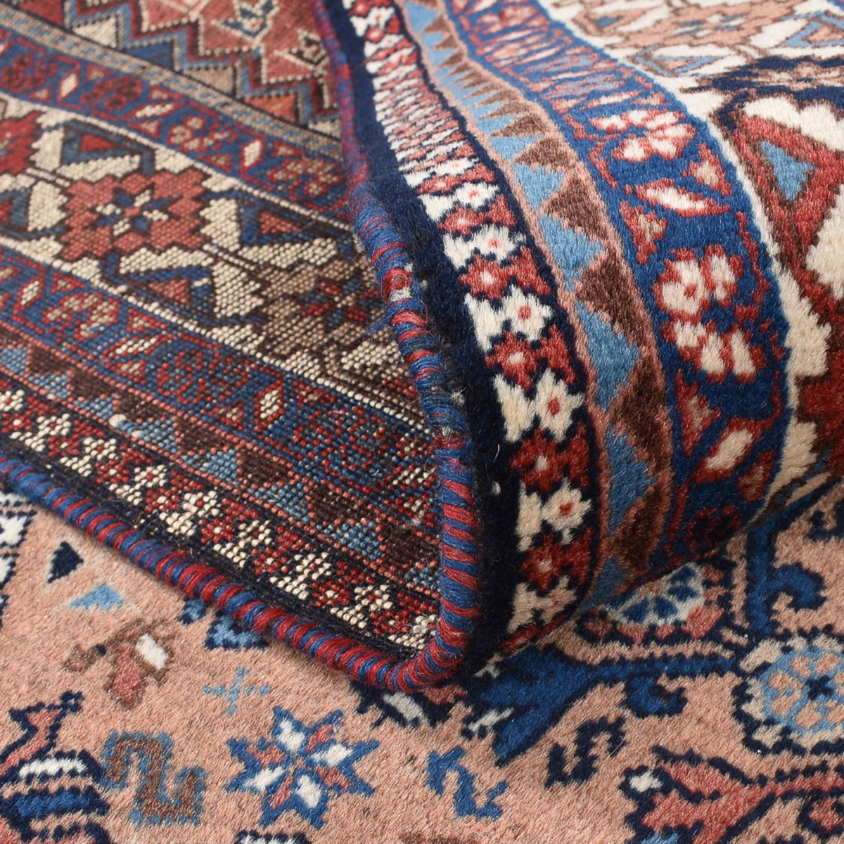 Alfombra persa - Nómada cuadrado  - 203 x 193 cm - rojo claro