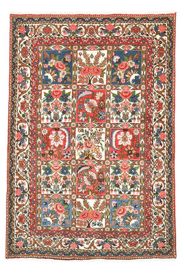 Alfombra persa - Nómada - 196 x 135 cm - multicolor