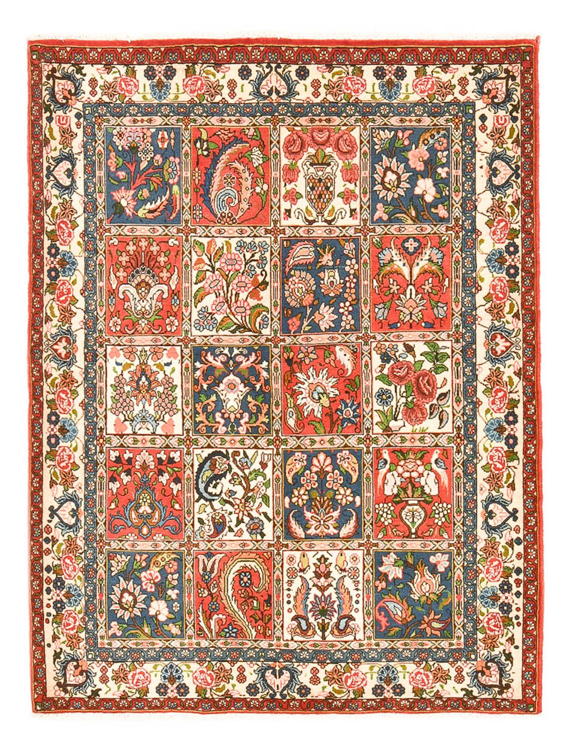 Alfombra persa - Nómada - 187 x 140 cm - multicolor