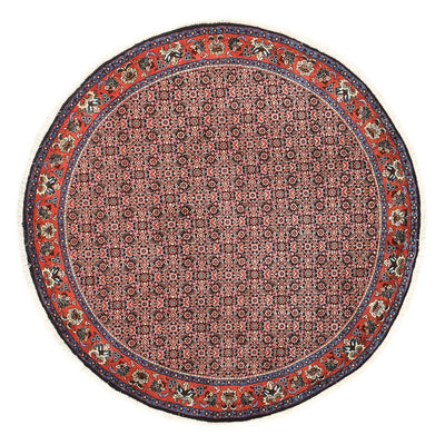 Alfombra persa - Bidjar redondo  - 153 x 153 cm - rojo claro