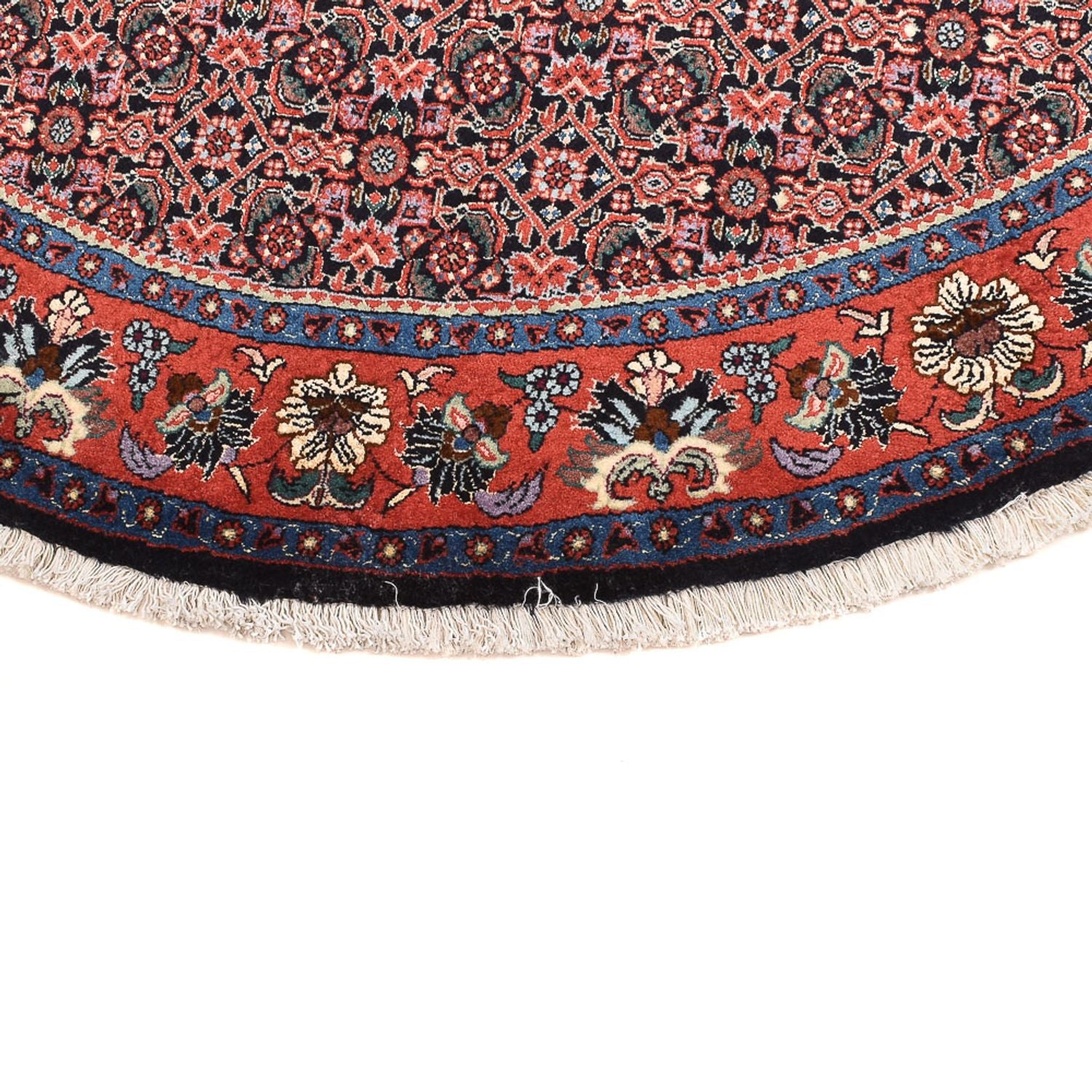 Alfombra persa - Bidjar redondo  - 153 x 153 cm - rojo claro