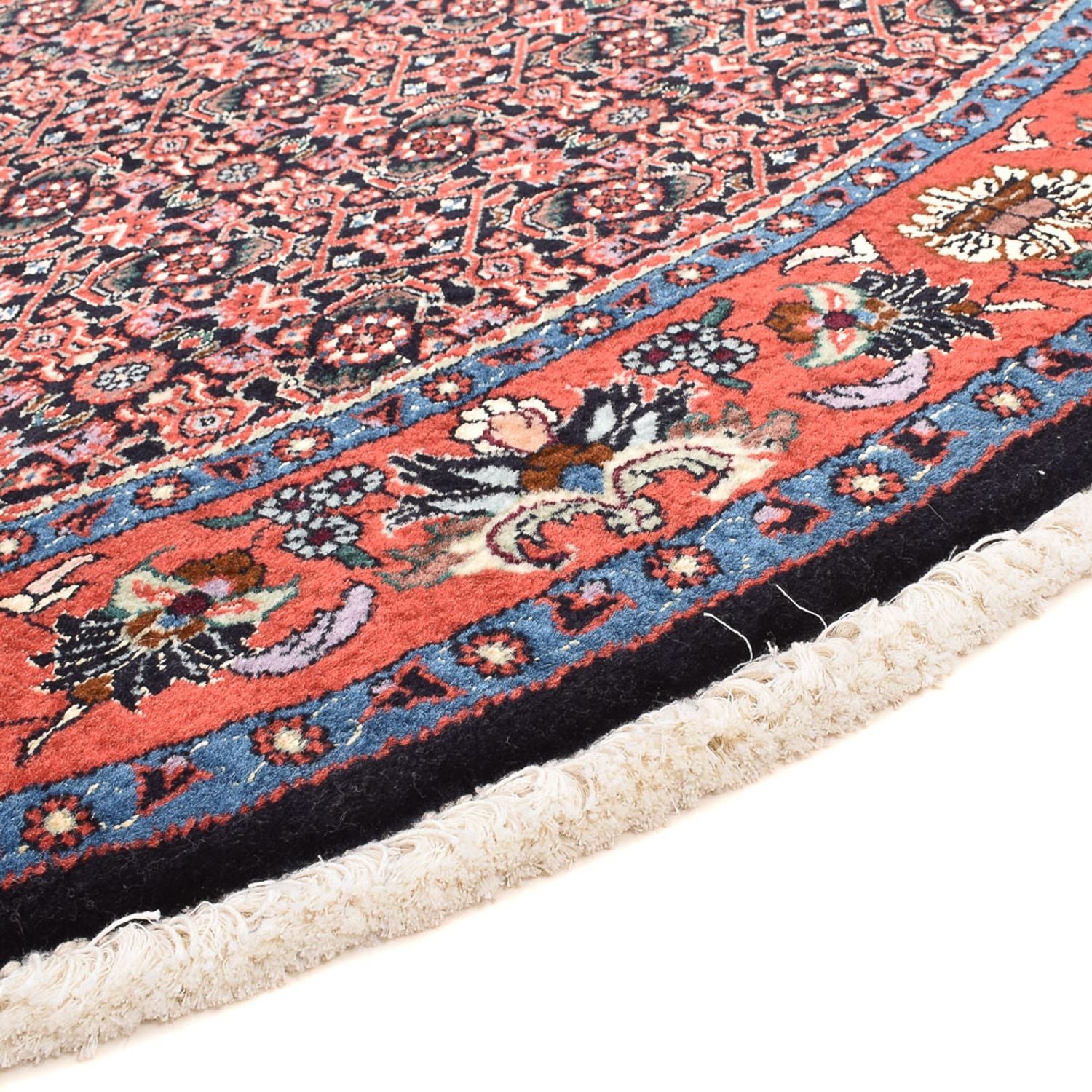 Alfombra persa - Bidjar redondo  - 153 x 153 cm - rojo claro