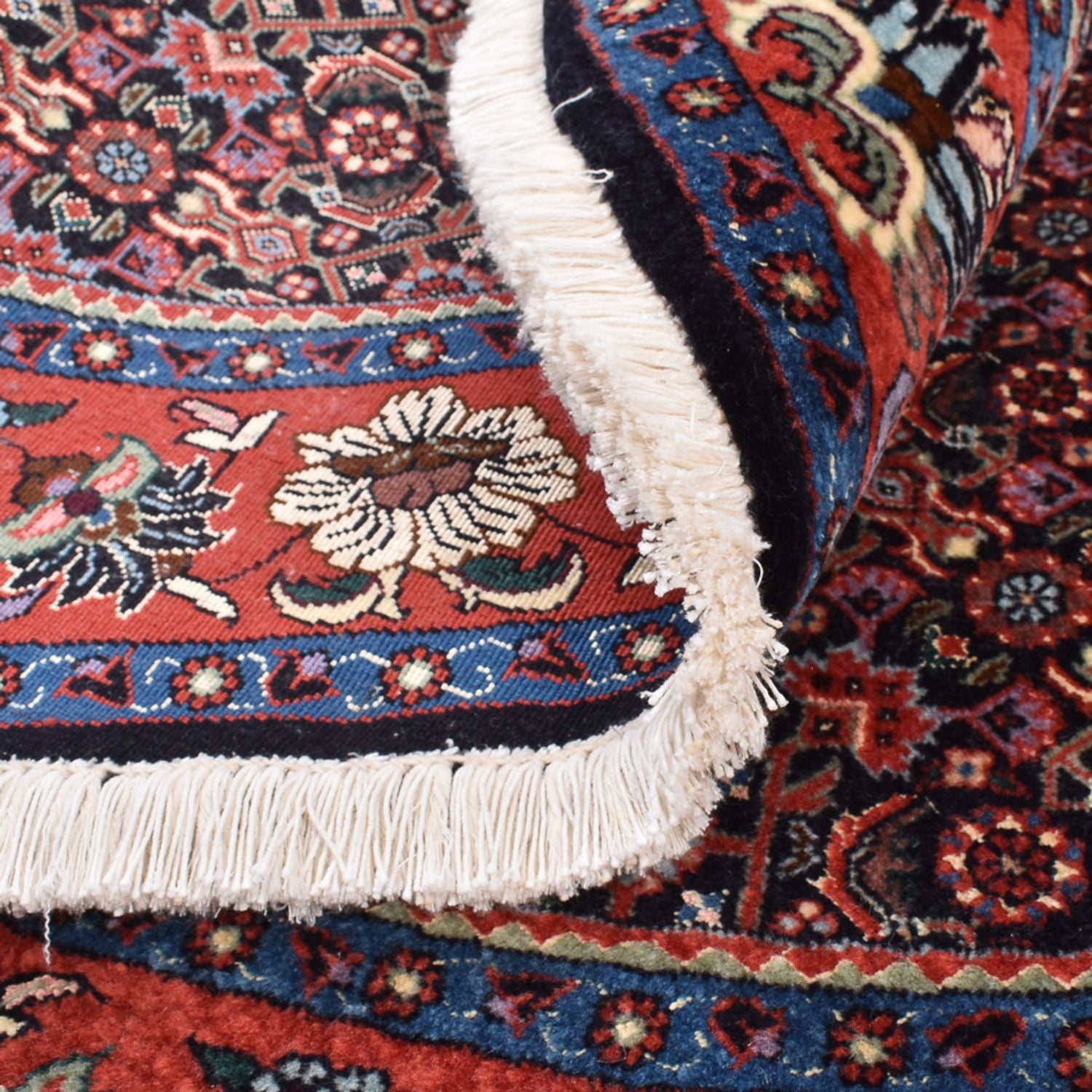 Alfombra persa - Bidjar redondo  - 153 x 153 cm - rojo claro