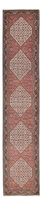 Alfombra de pasillo Alfombra persa - Bidjar - 400 x 83 cm - rojo claro