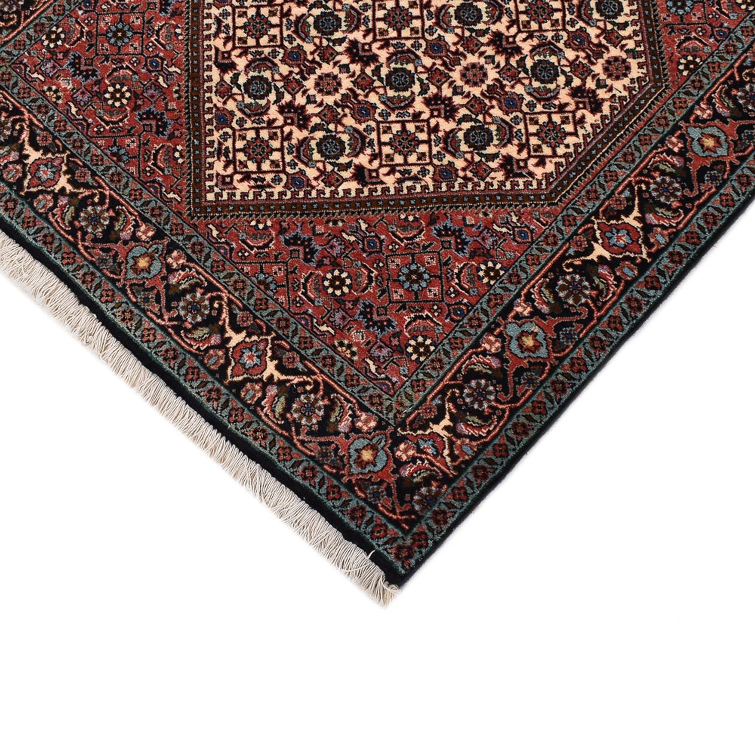 Alfombra de pasillo Alfombra persa - Bidjar - 400 x 83 cm - rojo claro